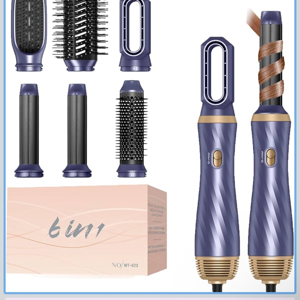 UKLISS Purple Hair Styling Set